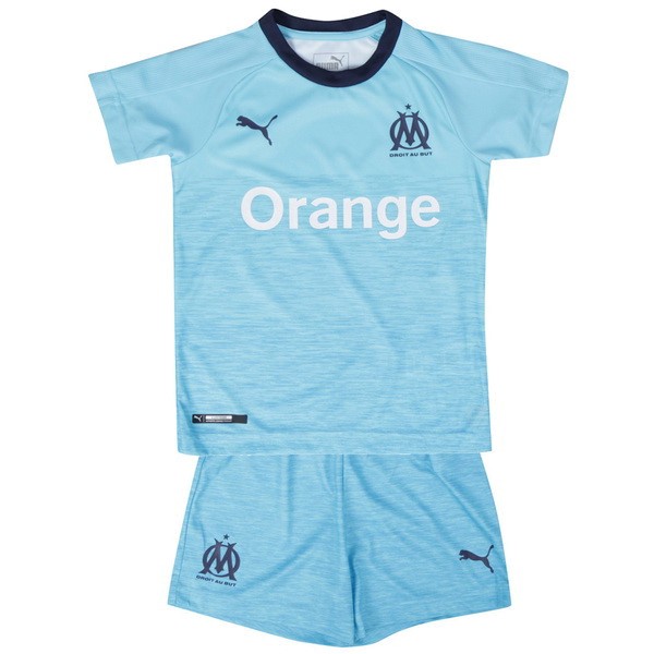 Marseille Trikot Ausweich Kinder 2018-19 Blau Fussballtrikots Günstig